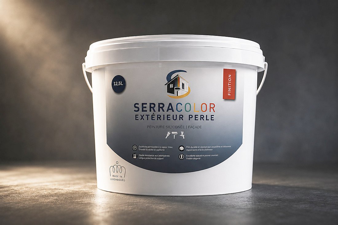 Seau de peinture SERRACOLOR Extérieur Perle